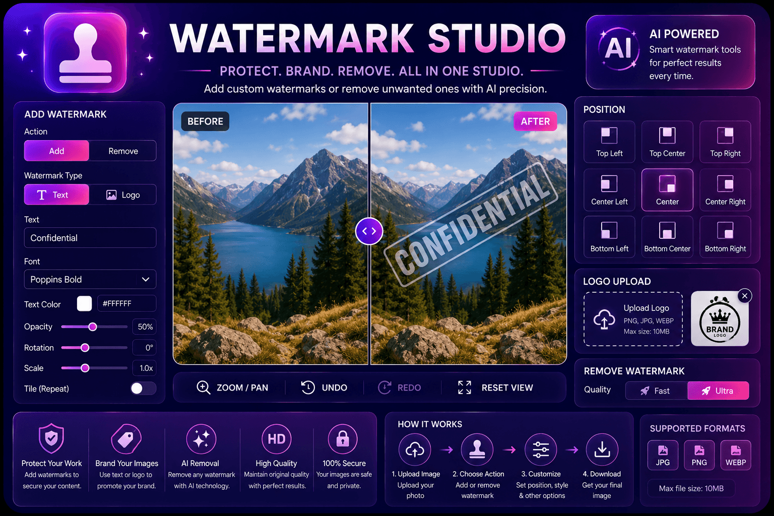 Watermark on image preview
