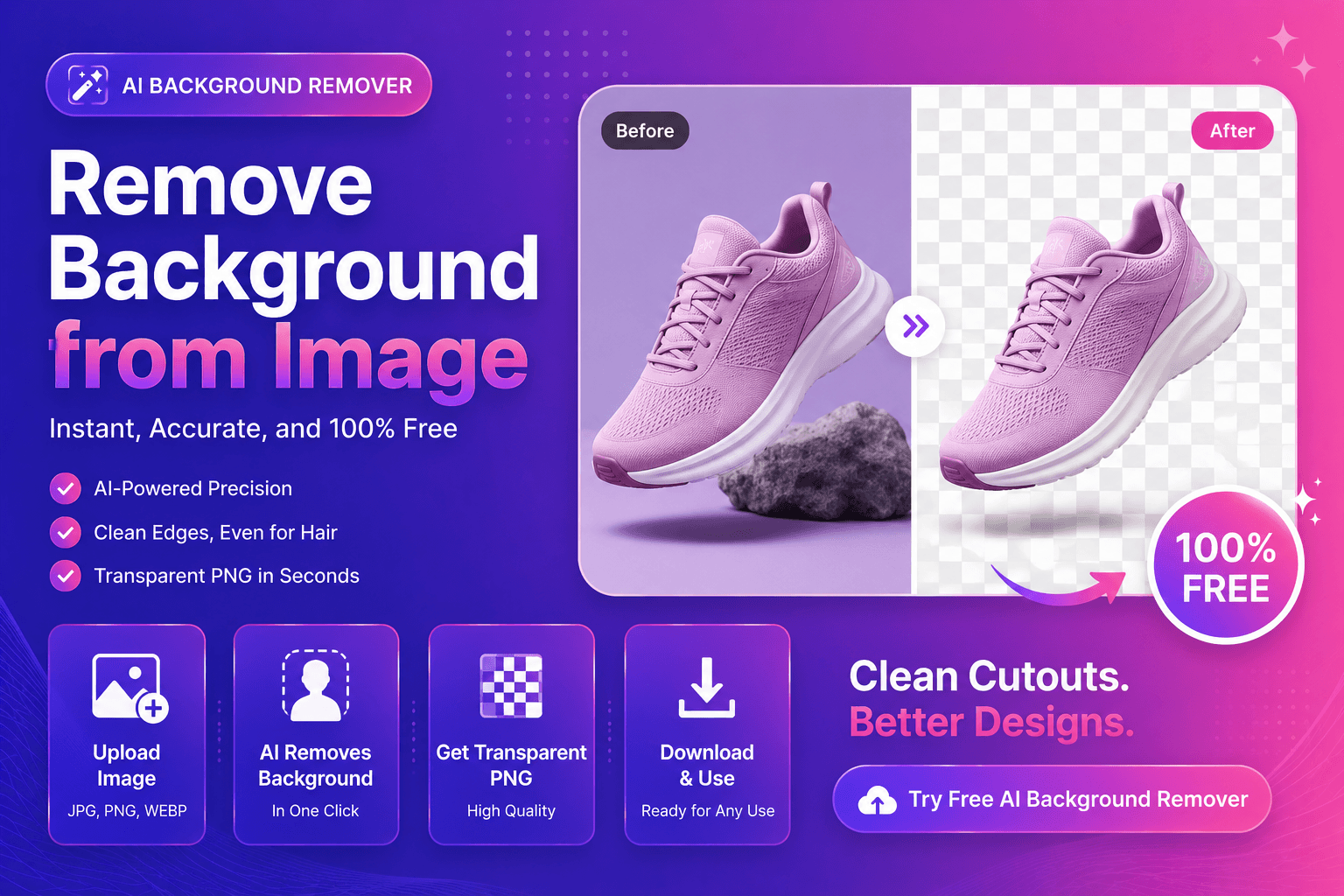 Remove Background from Image (Free AI Tool)