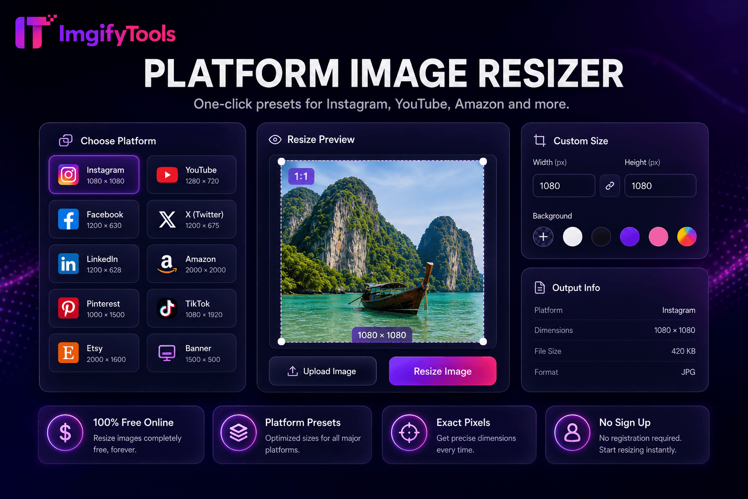 Platform Image Resizer preview